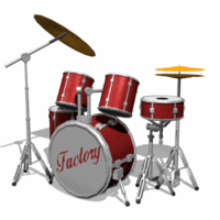 Drum set playing red wapday com